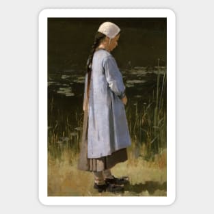 Angelus by Theodore Robinson Magnet